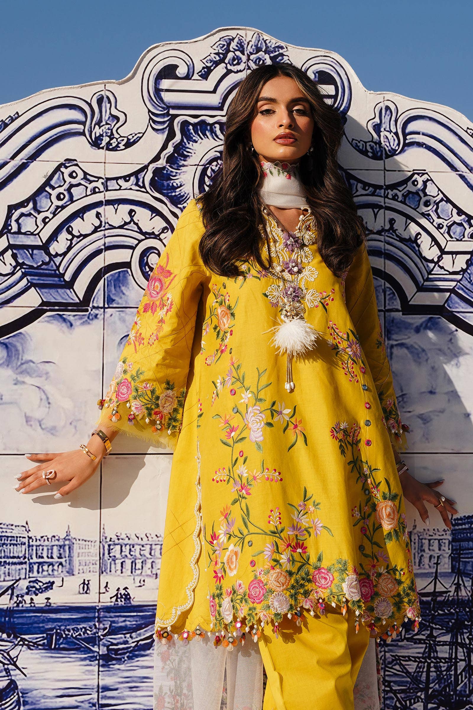 Sana Safinaz | Muzlin Spring 24 | M241-002A-CX - Pakistani Clothes for women, in United Kingdom and United States