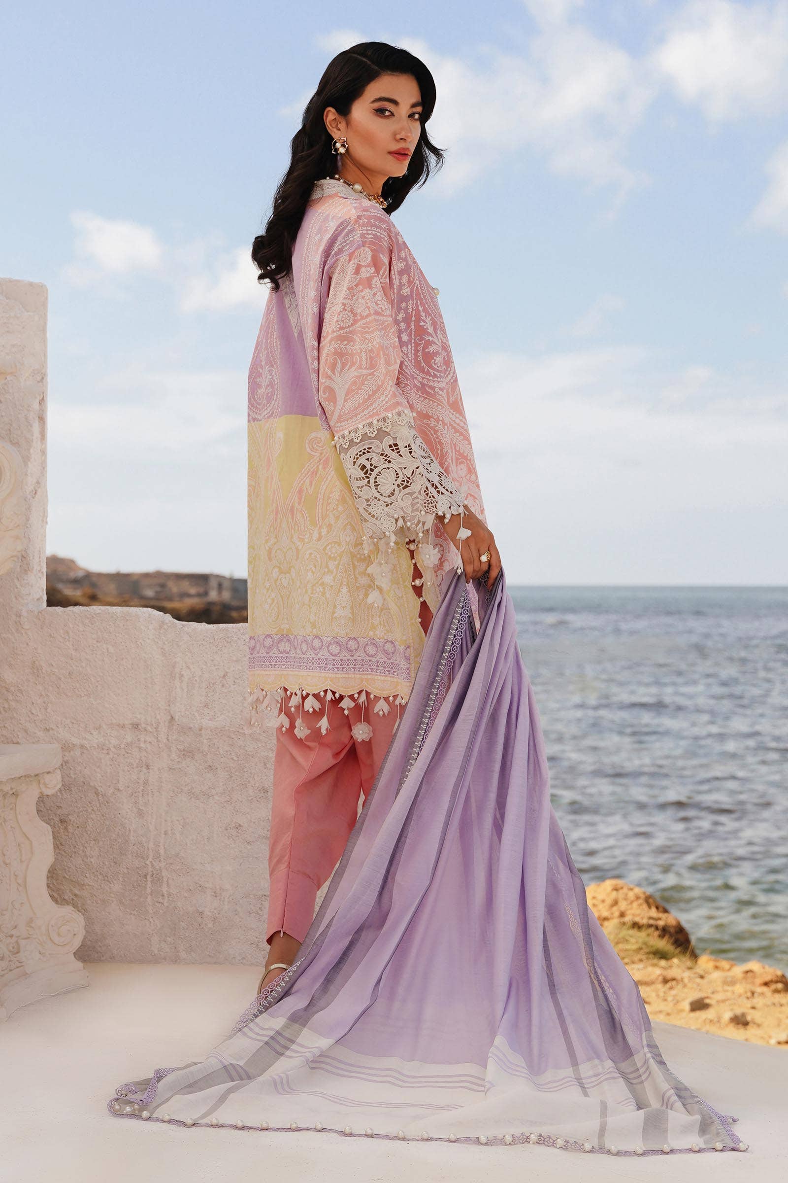 Sana Safinaz | Muzlin Spring 24 | M241-015A-DG - Pakistani Clothes for women, in United Kingdom and United States