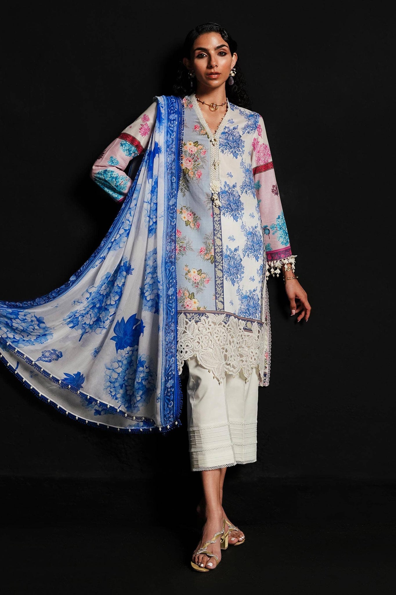 Sana Safinaz | Muzlin Spring 24 | M241-003A-CI - Pakistani Clothes for women, in United Kingdom and United States