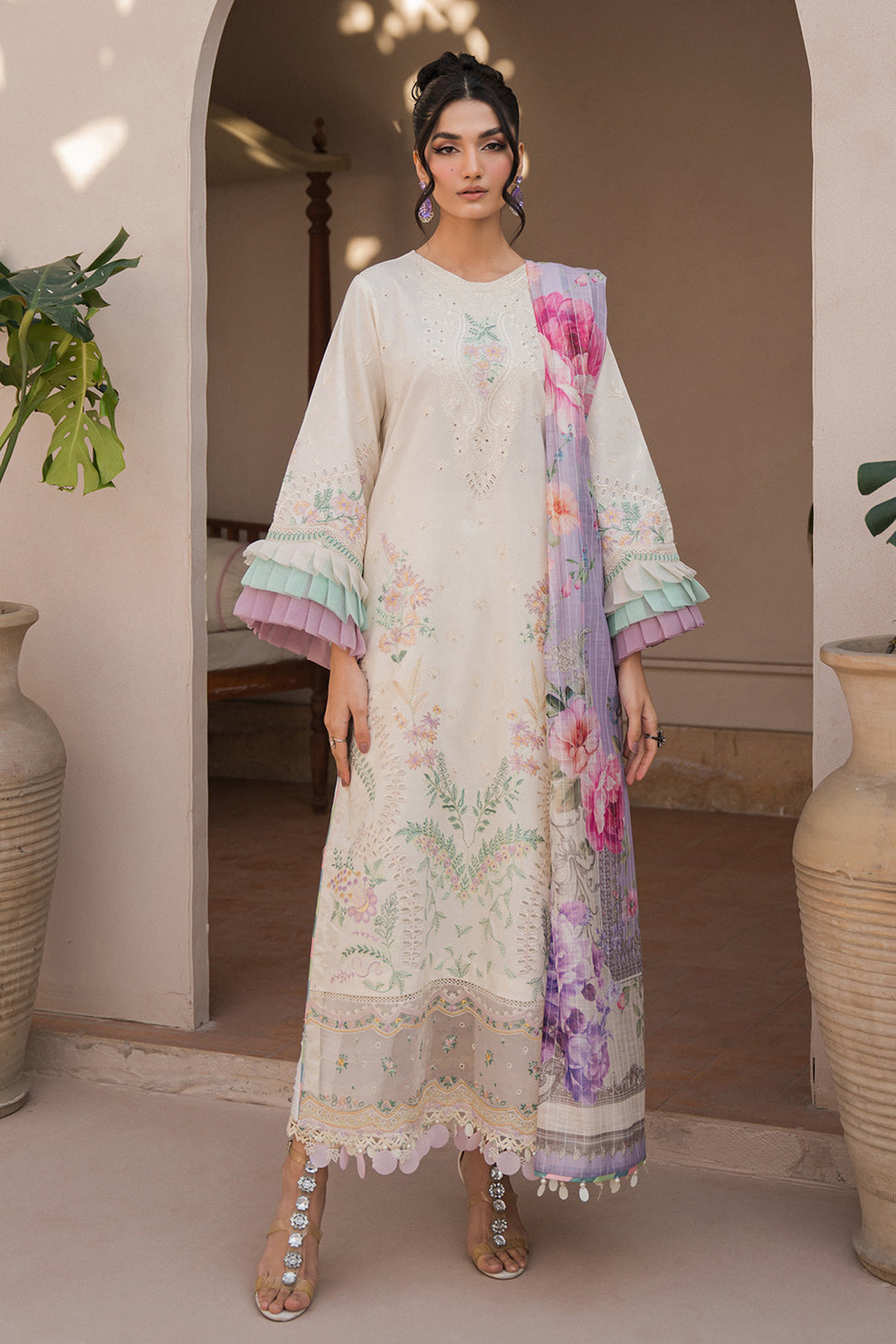 Neeshay | Symphony Luxury Lawn 24 | Opus - Pakistani Clothes for women, in United Kingdom and United States