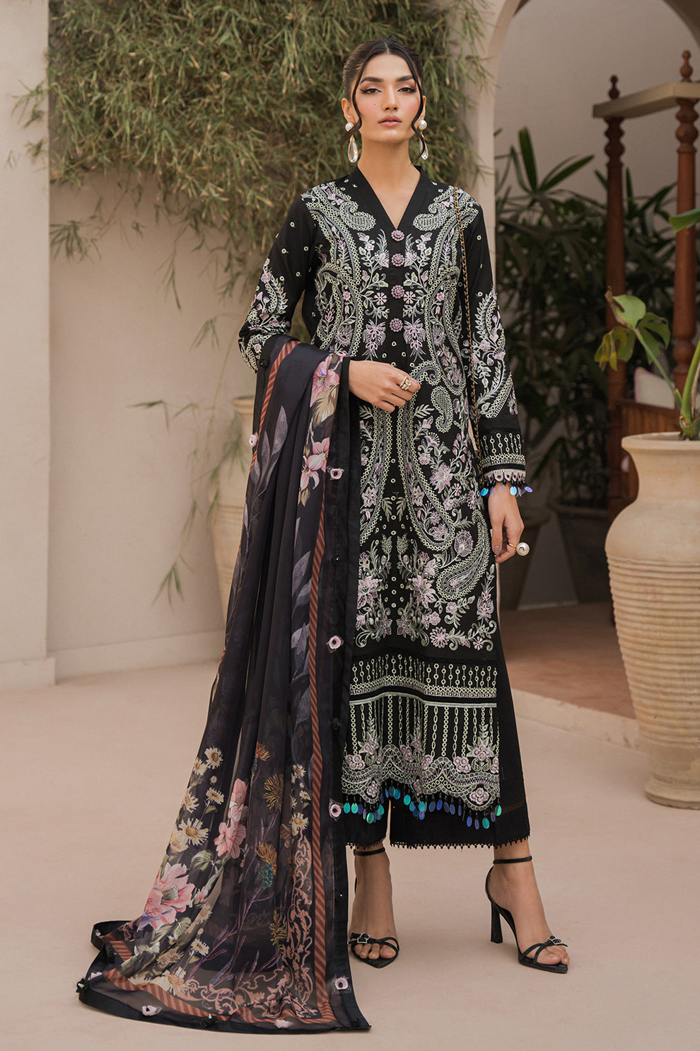 Neeshay | Symphony Luxury Lawn 24 | Celestial - Pakistani Clothes for women, in United Kingdom and United States