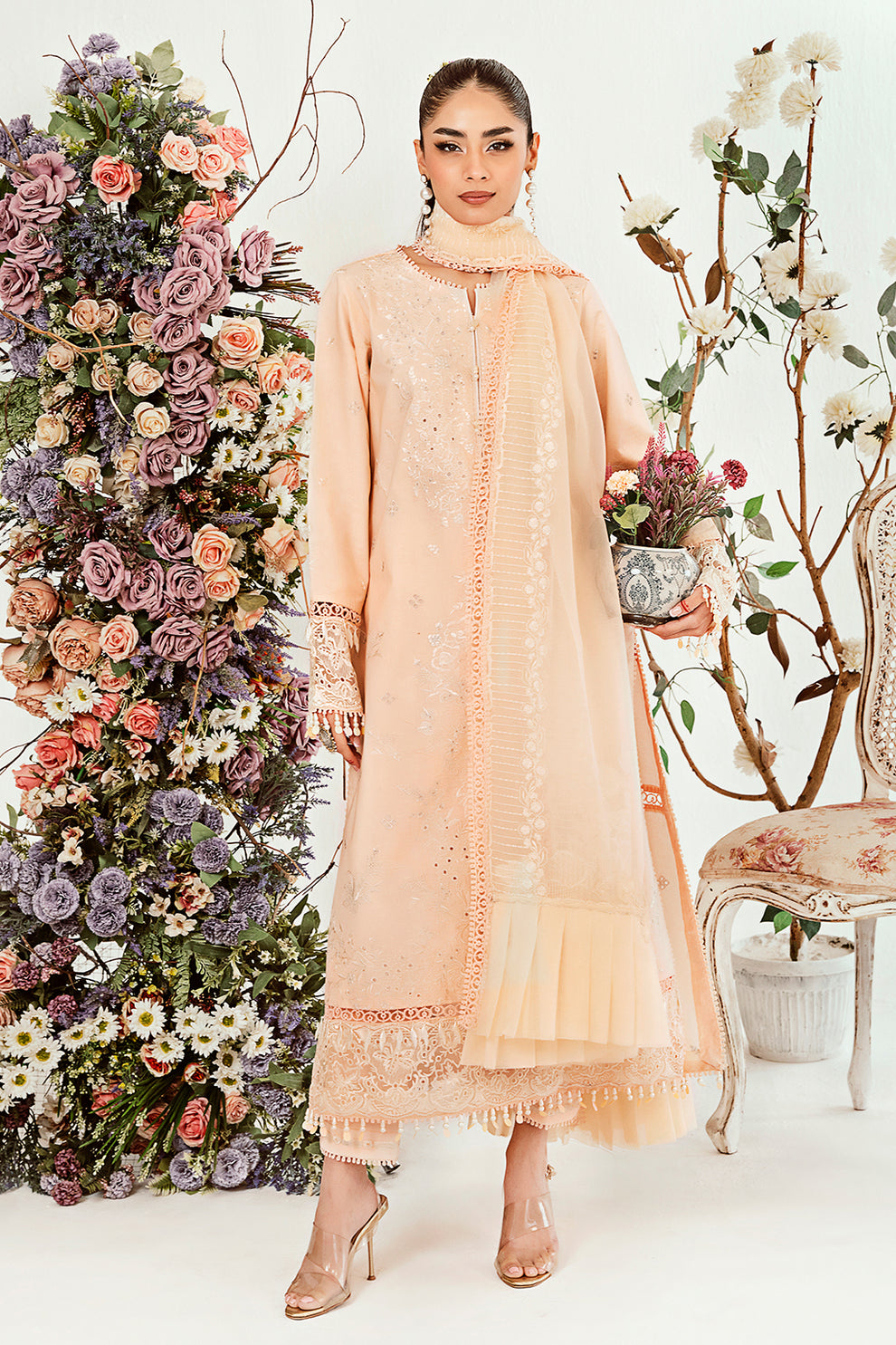 Neeshay | Zoella Lawn Collection | Zephyr - Pakistani Clothes for women, in United Kingdom and United States