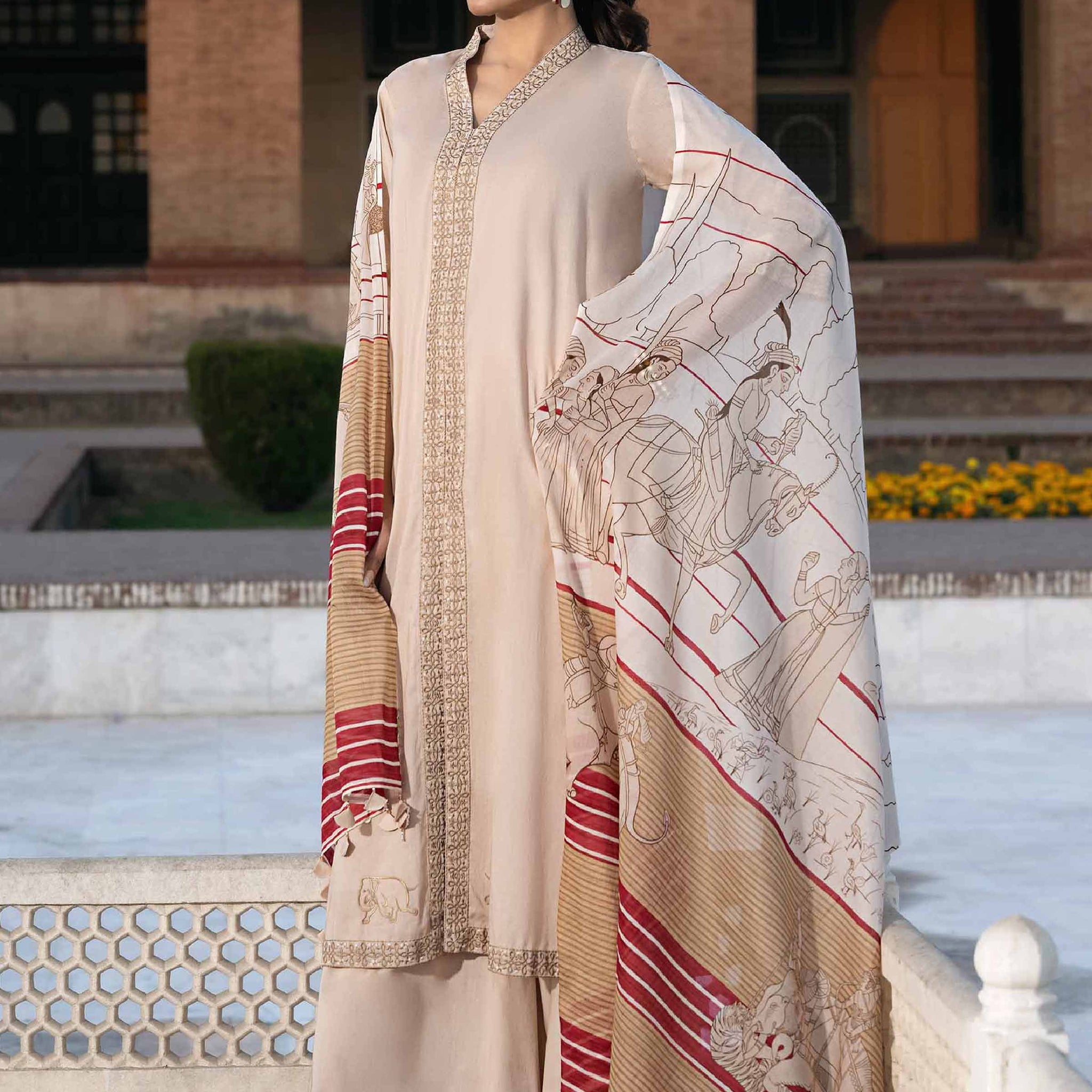 Nishat Linen | Luxury Collection 24 | KFS24-04 - Pakistani Clothes for women, in United Kingdom and United States