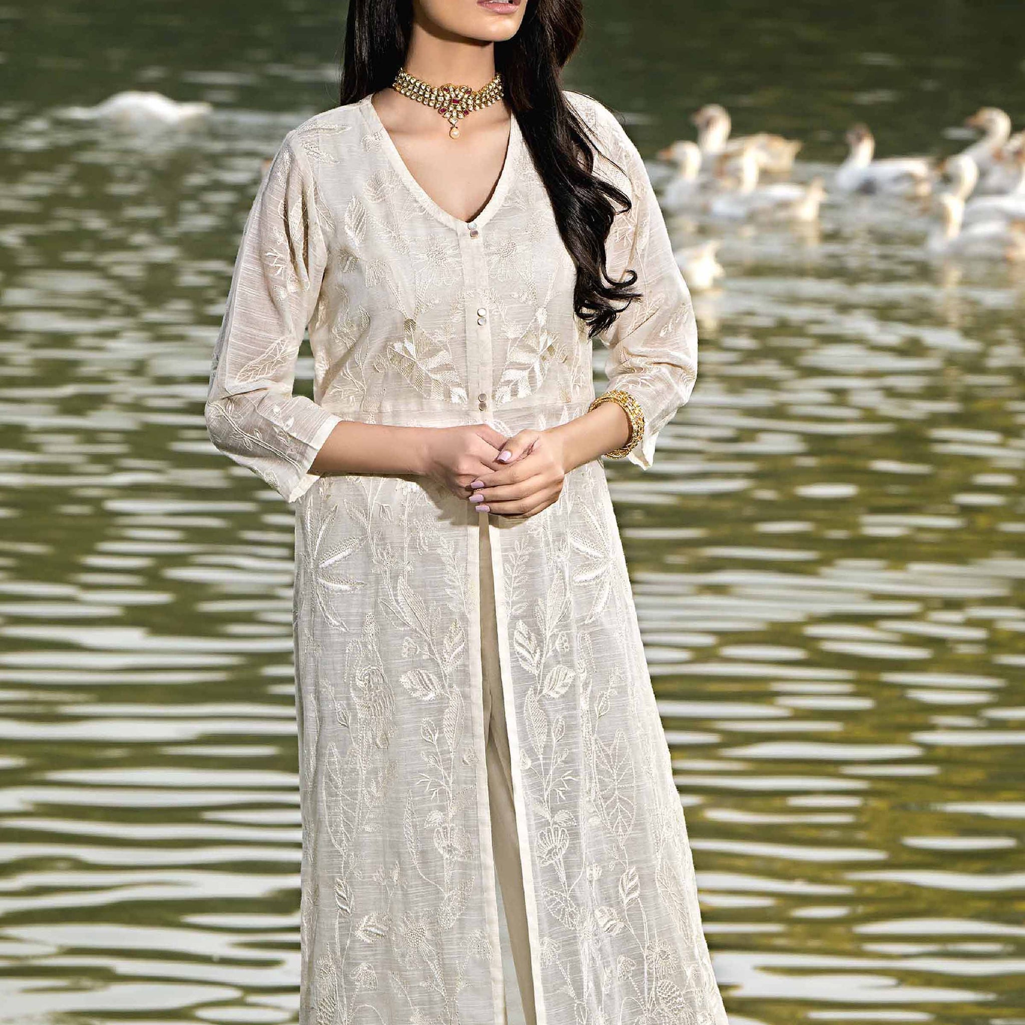 Nishat Linen | Luxury Collection 24 | KFS24-08 - Pakistani Clothes for women, in United Kingdom and United States