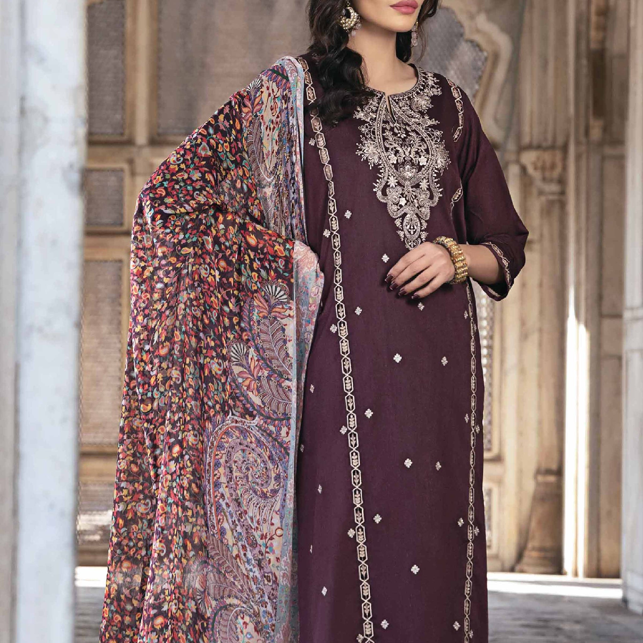 Nishat Linen | Luxury Collection 24 | KFS24-12 - Pakistani Clothes for women, in United Kingdom and United States