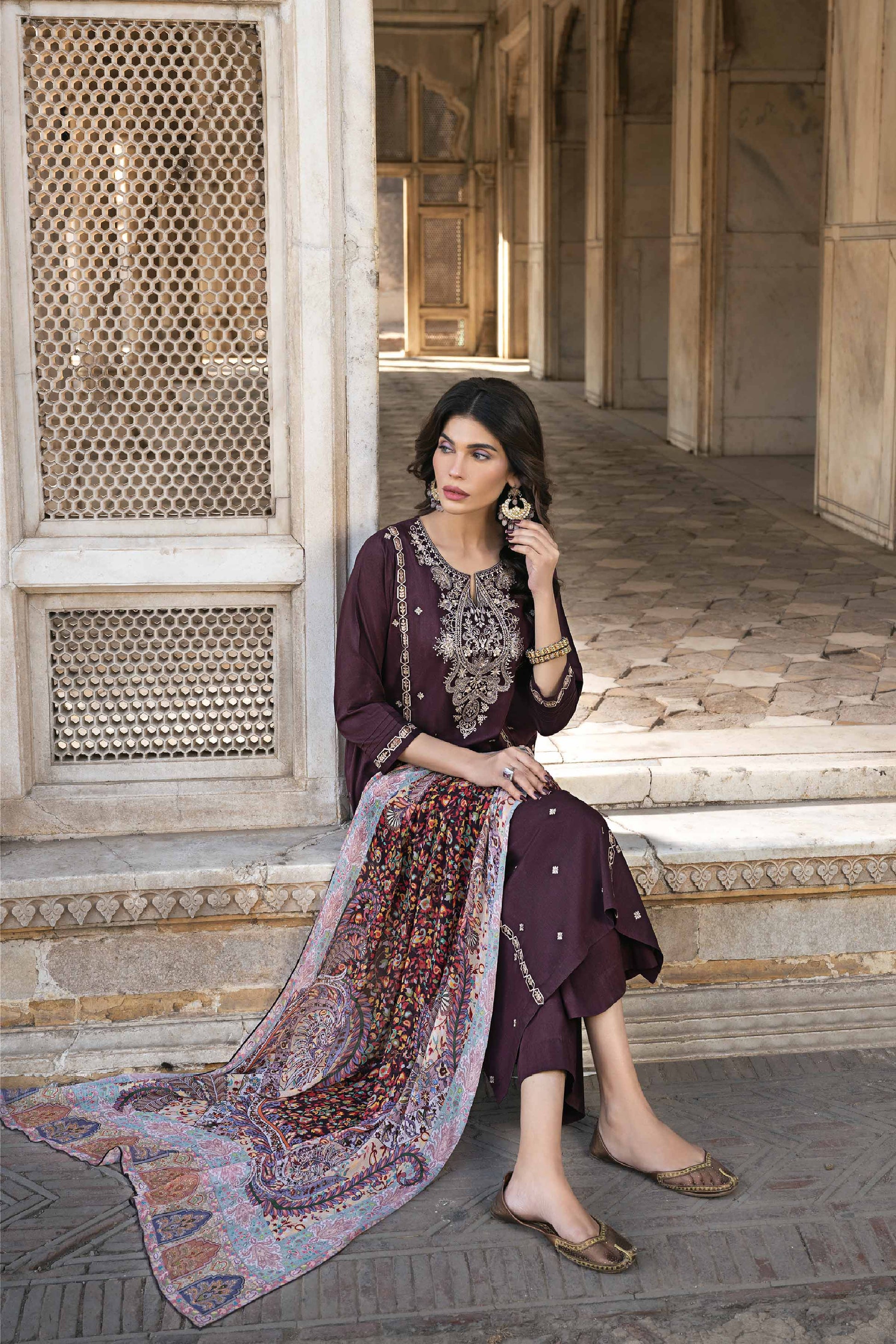 Nishat Linen | Luxury Collection 24 | KFS24-12 - Pakistani Clothes for women, in United Kingdom and United States