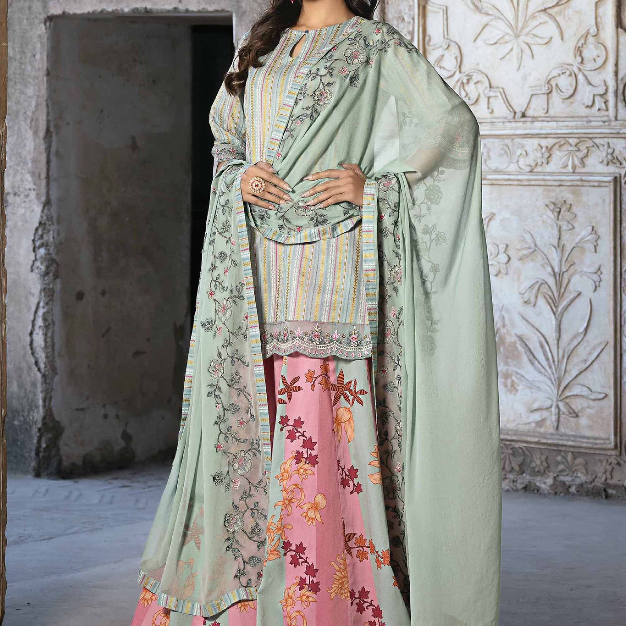 Nishat Linen | Luxury Collection 24 | KFS24-38 - Pakistani Clothes for women, in United Kingdom and United States