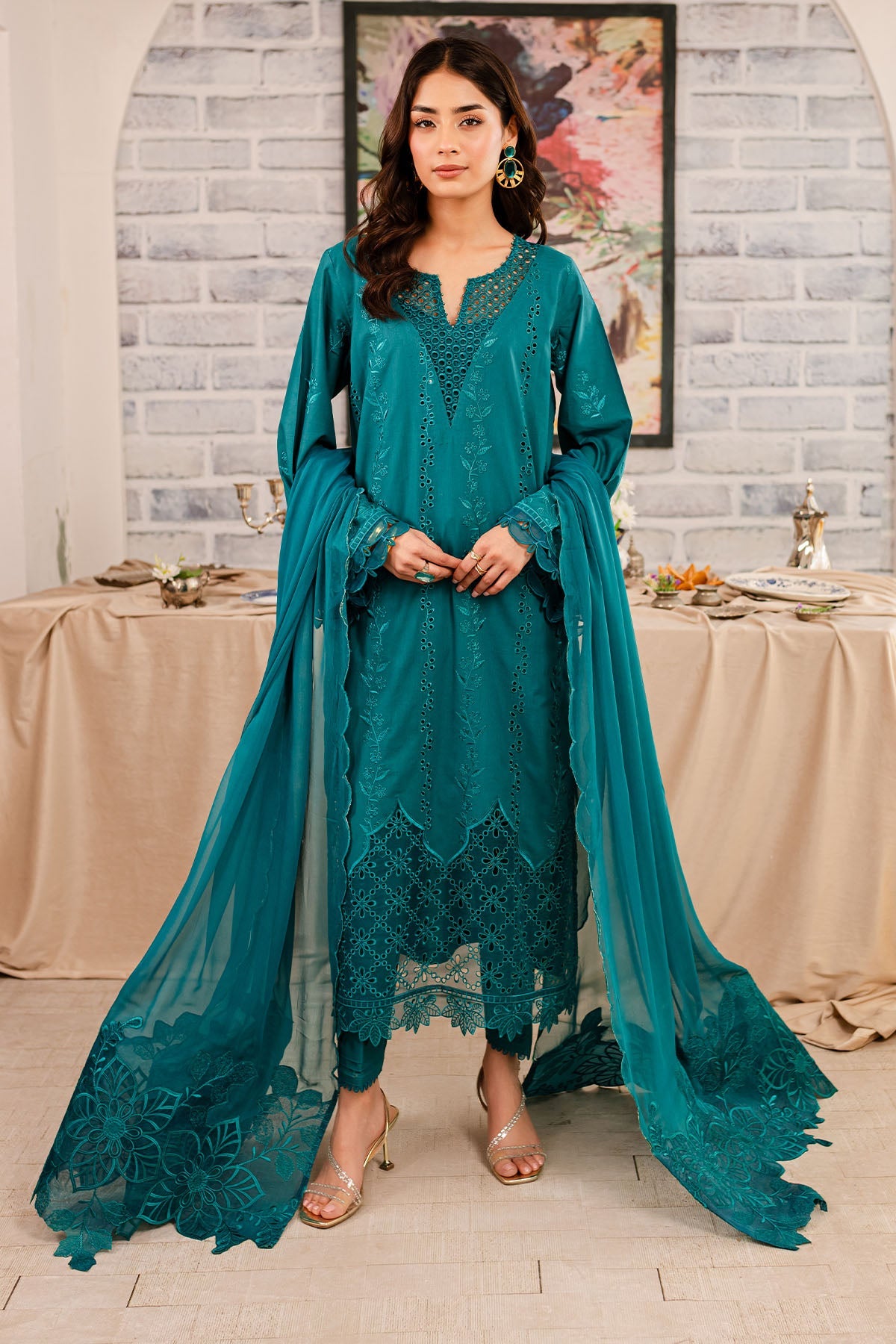 Nureh | Shades Of Summer | NP-495 - Pakistani Clothes for women, in United Kingdom and United States