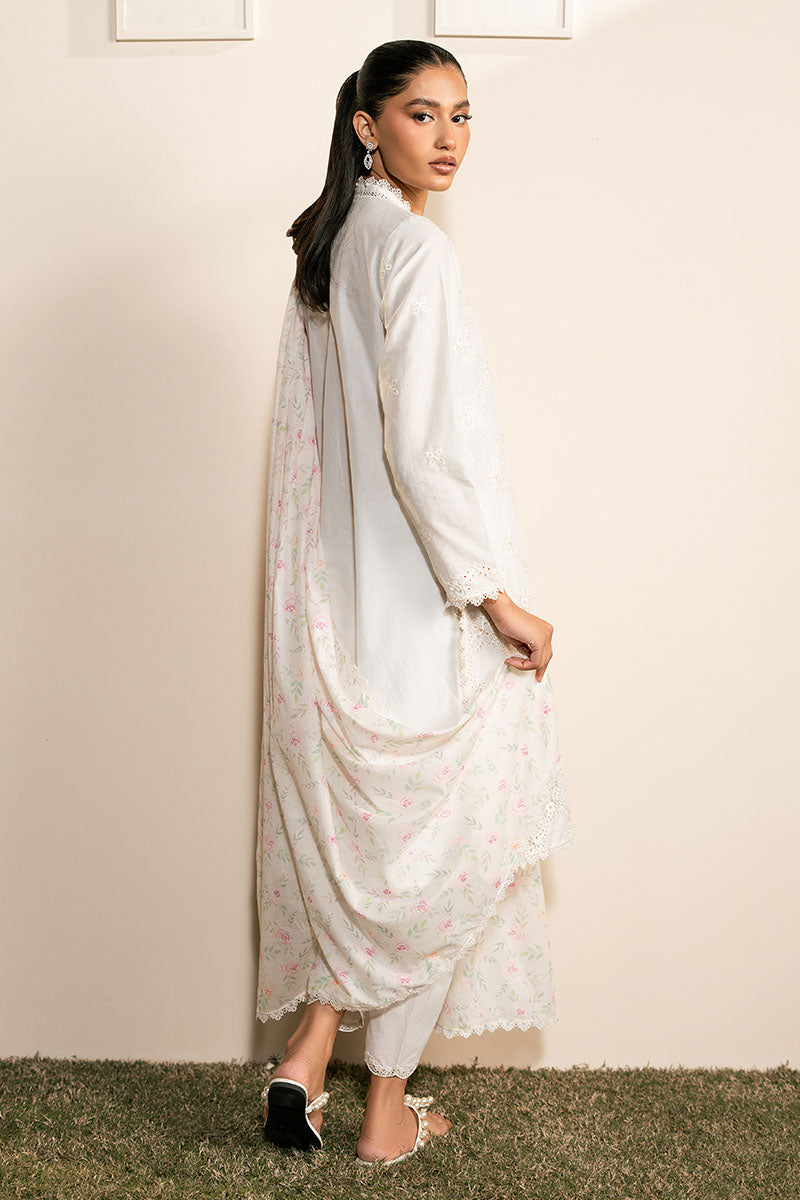 Cross Stitch | Mahiri Lawn 25 | IVORY GLINT