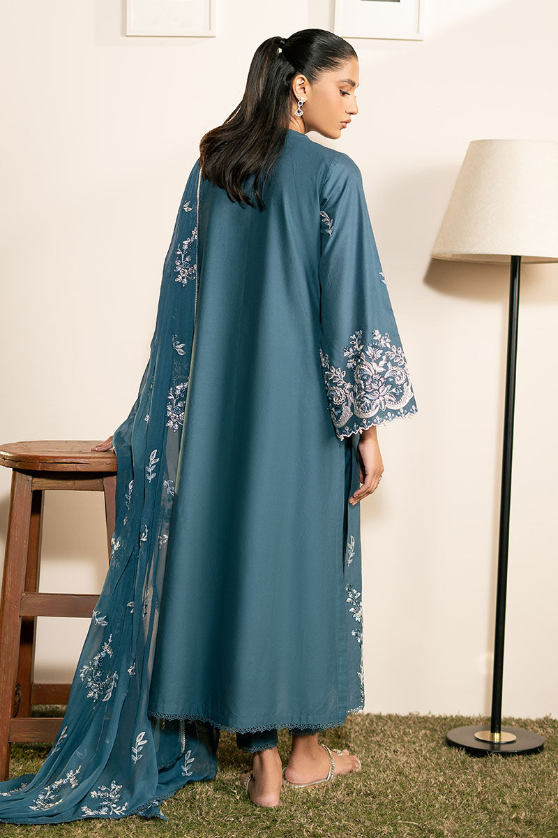 Cross Stitch | Mahiri Lawn 25 | TEAL SERENITY