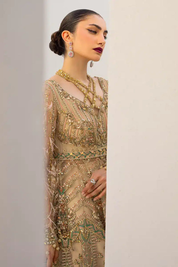 Qalamkar | Couture 23 | C-03 CORA - Hoorain Designer Wear - Pakistani Ladies Branded Stitched Clothes in United Kingdom, United states, CA and Australia