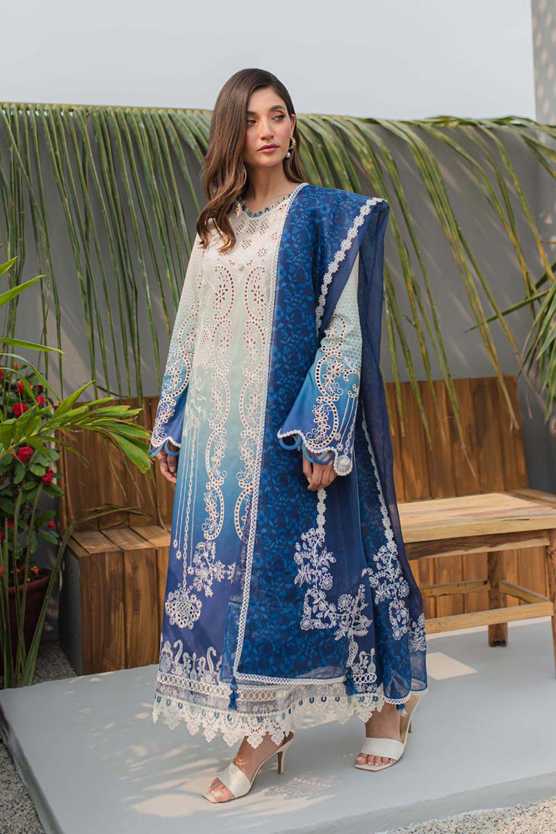 Qalamkar | Q Line Lawn Collection | JK-07 ELZA - Pakistani Clothes for women, in United Kingdom and United States