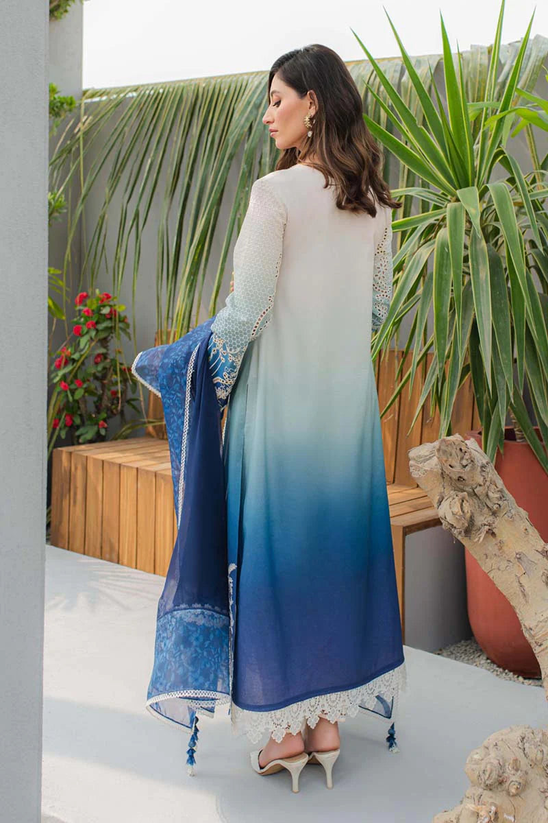 Qalamkar | Q Line Lawn Collection | JK-07 ELZA - Pakistani Clothes for women, in United Kingdom and United States