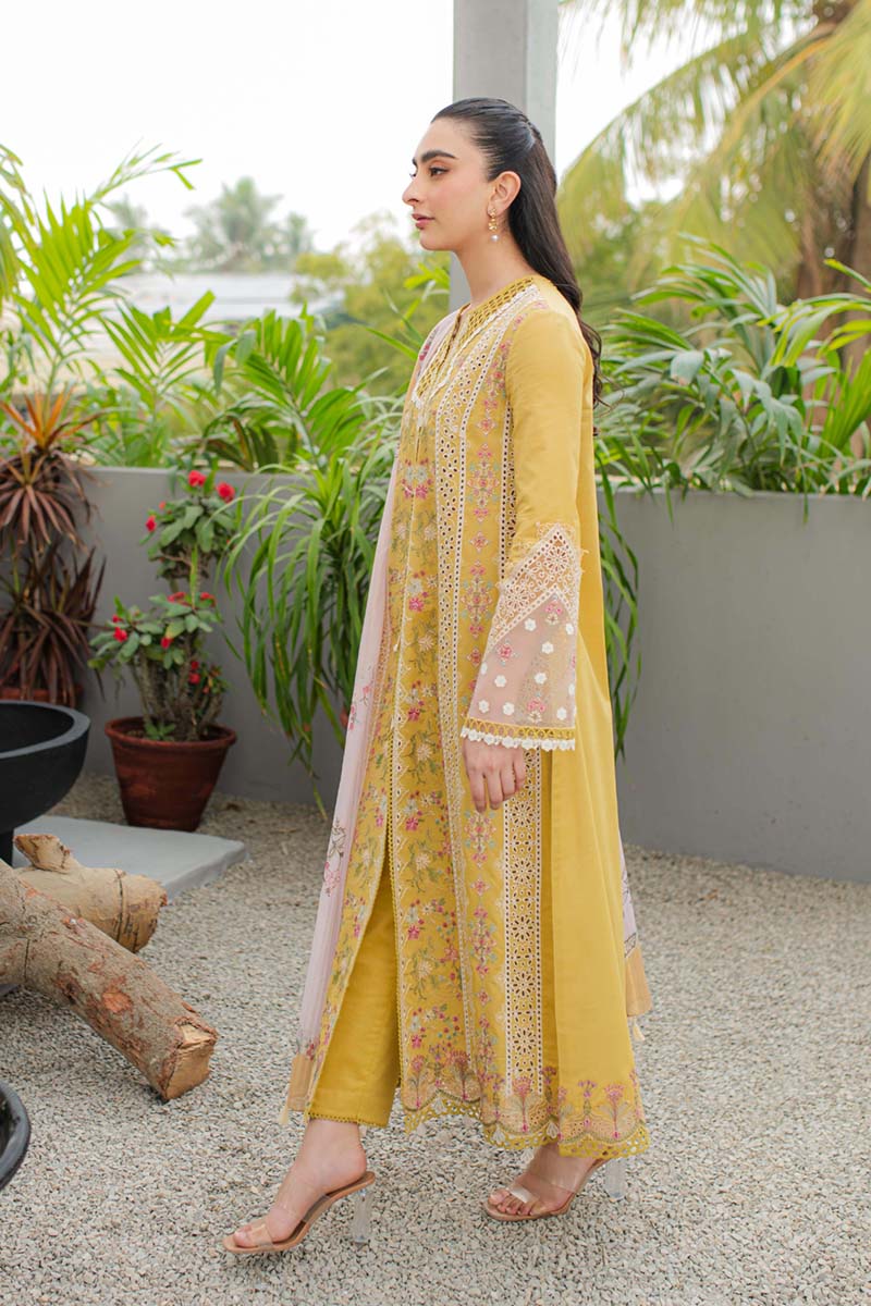 Qalamkar | Q Line Lawn Collection | JK-15 MIEL - Pakistani Clothes for women, in United Kingdom and United States