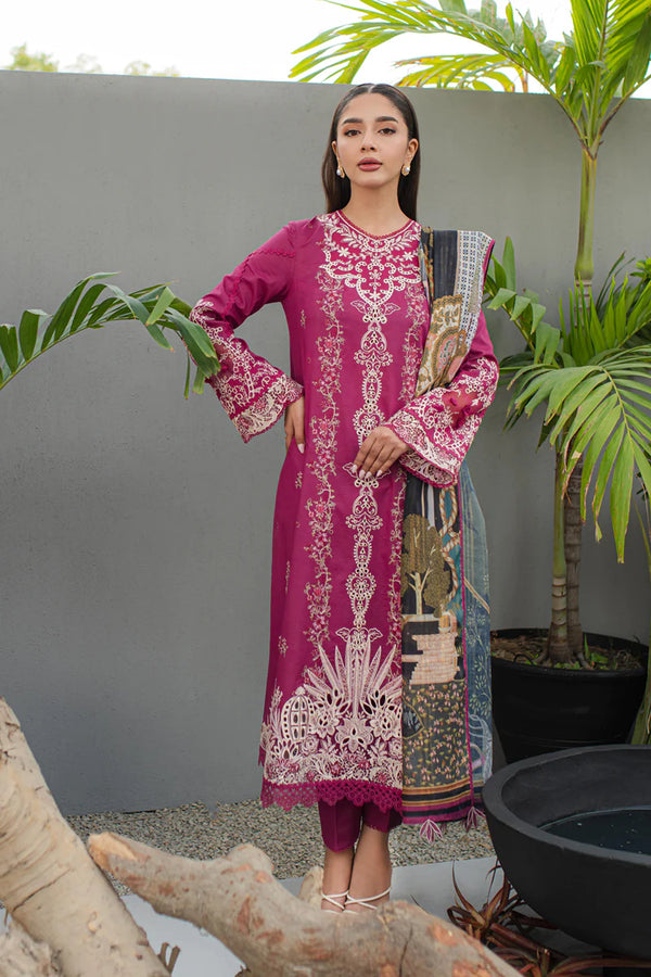 Qalamkar | Q Line Lawn Collection | JK-16 SERAPHINA - Hoorain Designer Wear - Pakistani Ladies Branded Stitched Clothes in United Kingdom, United states, CA and Australia