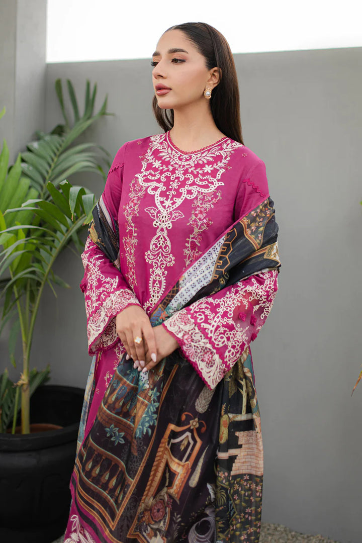 Qalamkar | Q Line Lawn Collection | JK-16 SERAPHINA - Hoorain Designer Wear - Pakistani Ladies Branded Stitched Clothes in United Kingdom, United states, CA and Australia