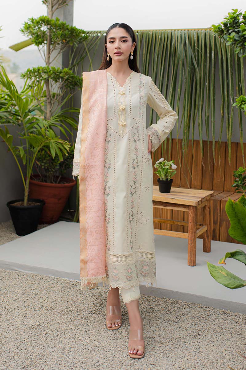 Qalamkar | Q Line Lawn Collection | JK-05 MELIORA - Pakistani Clothes for women, in United Kingdom and United States