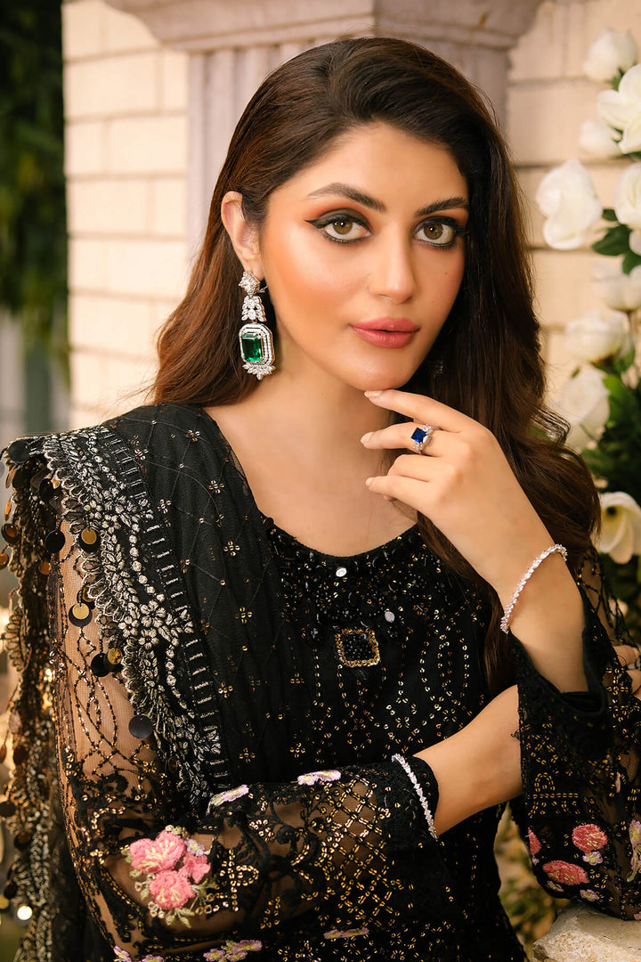 Raeesa Premium | Wajadan Wedding Formals | WD-3 Metal Black - Pakistani Clothes for women, in United Kingdom and United States