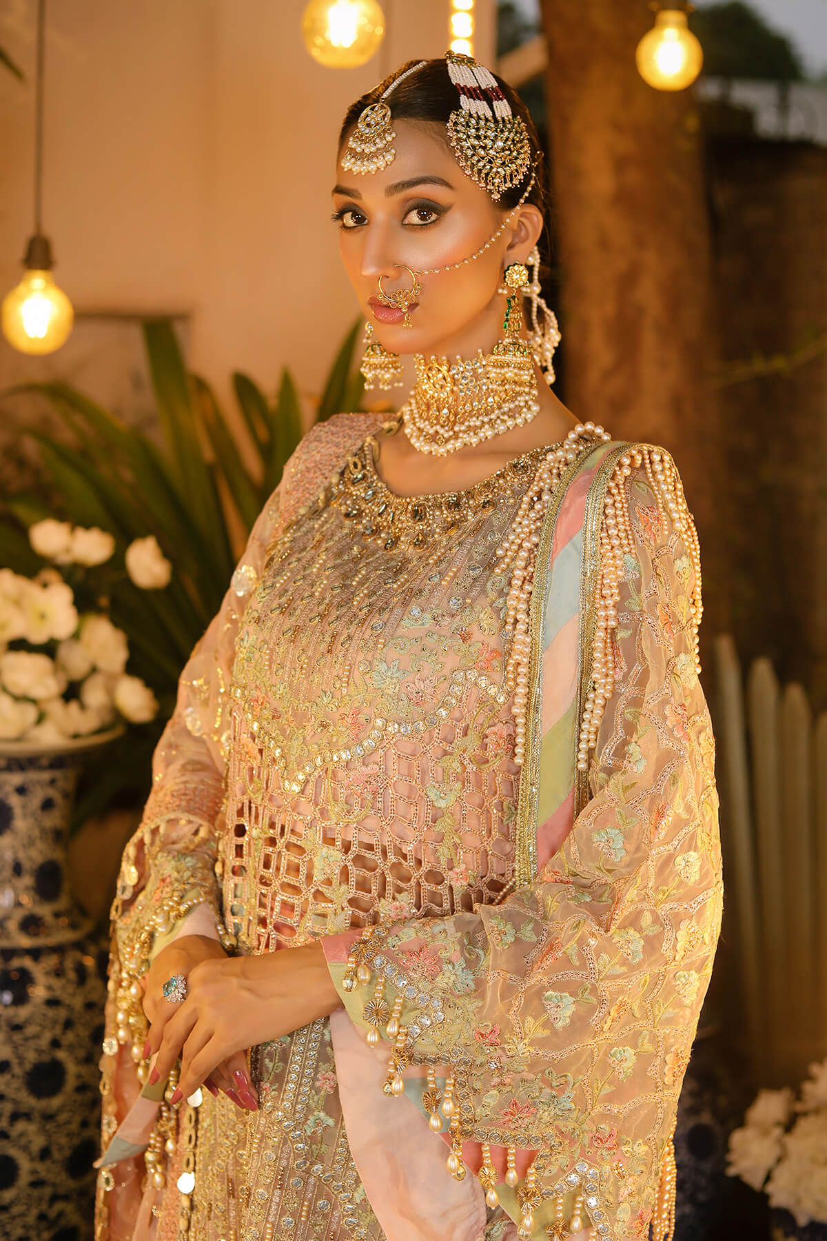 Raeesa Premium | Wajadan Wedding Formals | WD-6 Powder Peach - Pakistani Clothes for women, in United Kingdom and United States