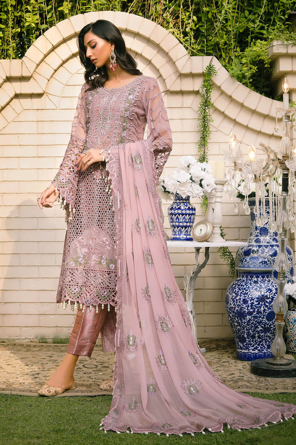 Raeesa Premium | Wajadan Wedding Formals | WD-7 Opera Mauve - Hoorain Designer Wear - Pakistani Ladies Branded Stitched Clothes in United Kingdom, United states, CA and Australia