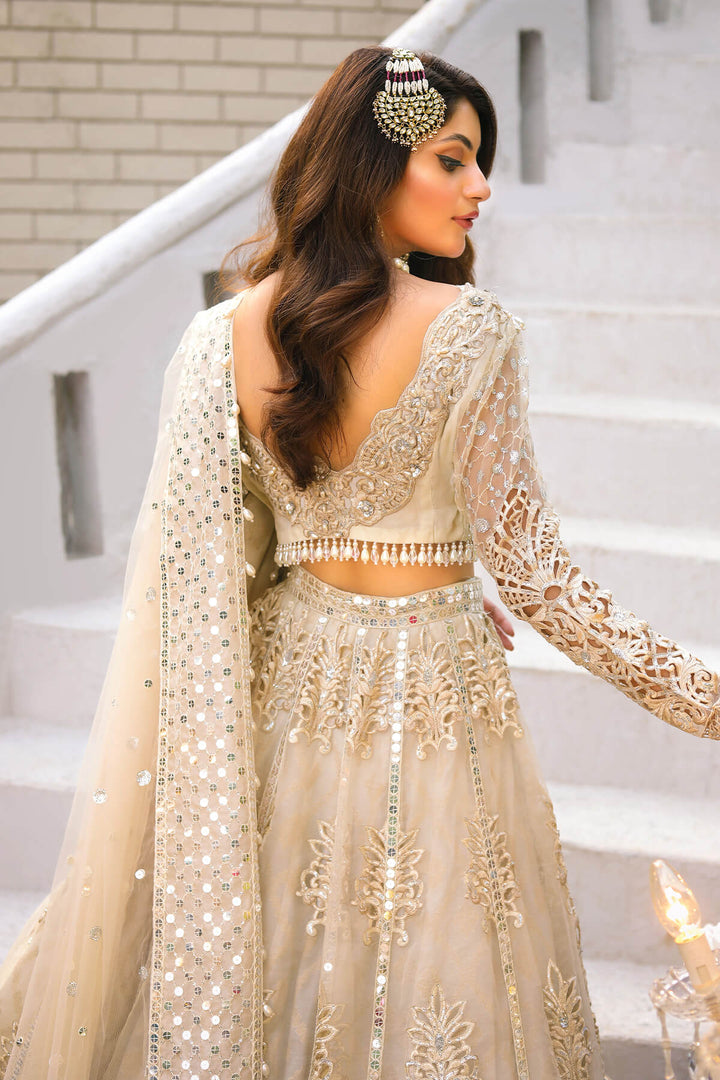 Raeesa Premium | Wajadan Wedding Formals |  WD-1 Pearl White - Hoorain Designer Wear - Pakistani Ladies Branded Stitched Clothes in United Kingdom, United states, CA and Australia