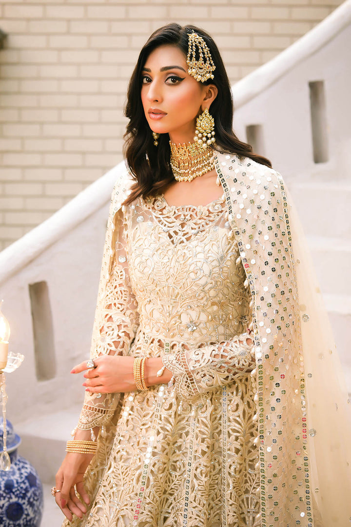 Raeesa Premium | Wajadan Wedding Formals |  WD-1 Pearl White - Hoorain Designer Wear - Pakistani Designer Clothes for women, in United Kingdom, United states, CA and Australia