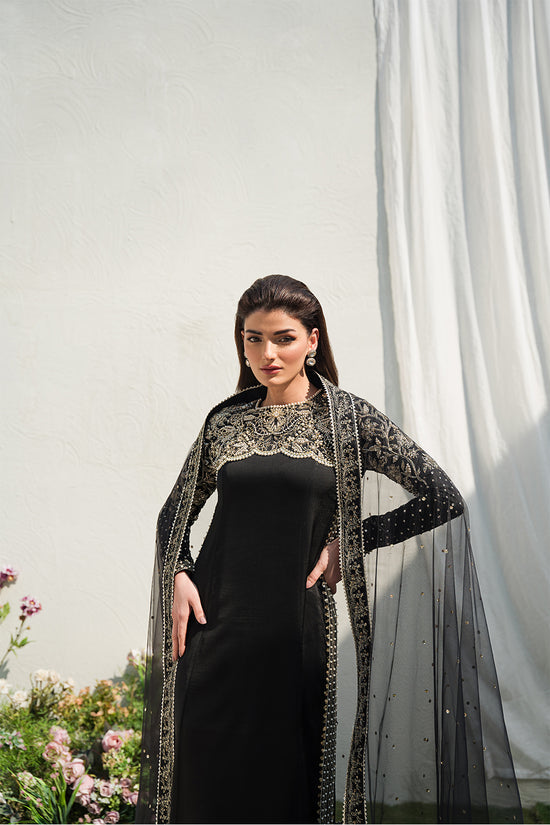 Raja Salahuddin | Love in Bloom | Black Lady - Pakistani Clothes for women, in United Kingdom and United States