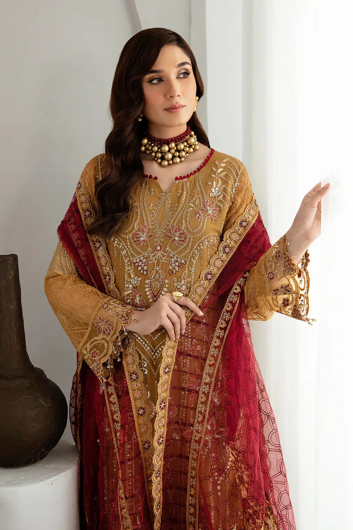 Ramsha | Rangoon Chiffon Collection | D-1110 - Hoorain Designer Wear - Pakistani Ladies Branded Stitched Clothes in United Kingdom, United states, CA and Australia