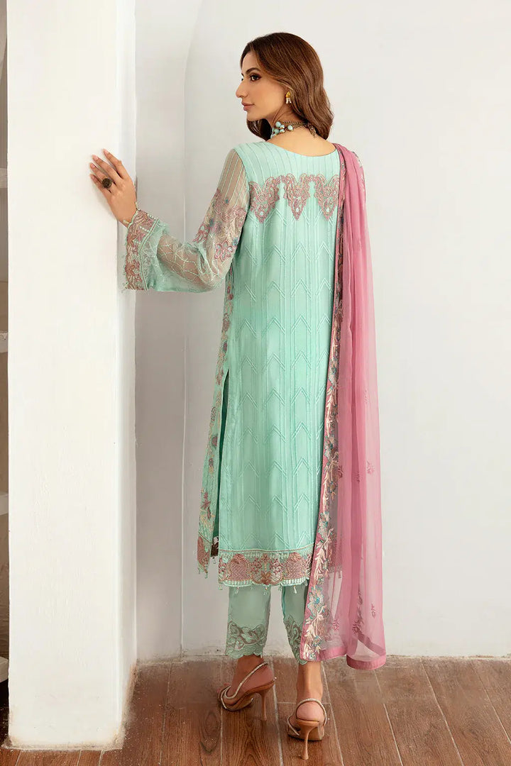 Ramsha | Rangoon Chiffon Collection | D-1107 - Hoorain Designer Wear - Pakistani Ladies Branded Stitched Clothes in United Kingdom, United states, CA and Australia