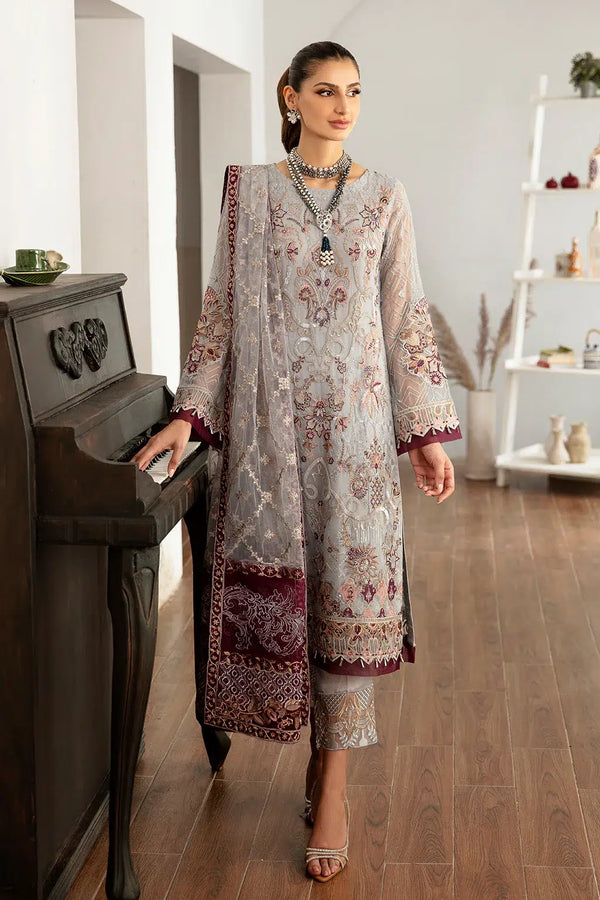 Ramsha | Rangoon Chiffon Collection | D-1109 - Hoorain Designer Wear - Pakistani Ladies Branded Stitched Clothes in United Kingdom, United states, CA and Australia