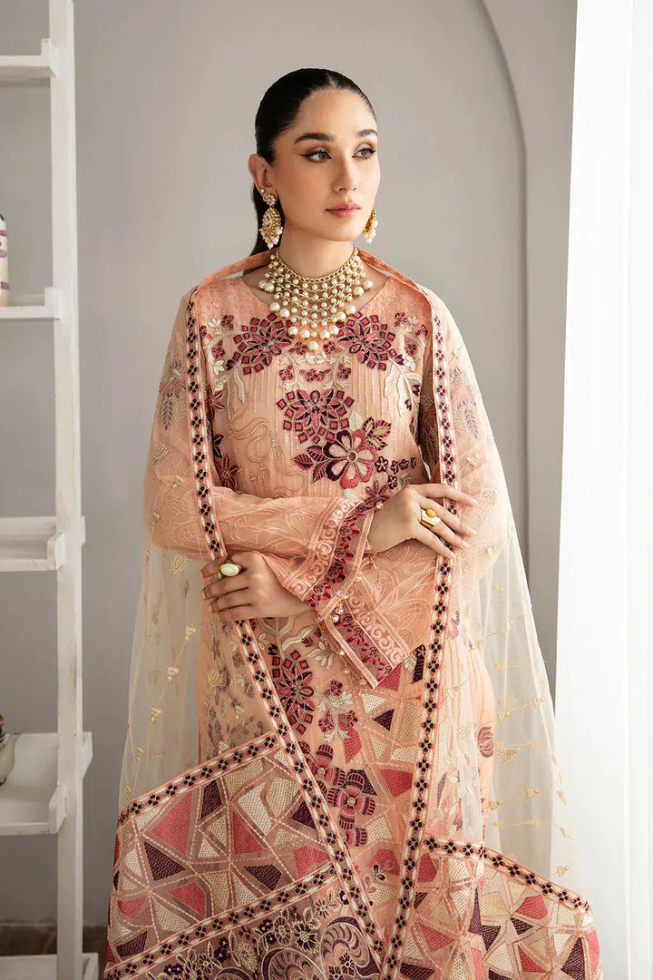 Ramsha | Rangoon Chiffon Collection | D-1112 - Hoorain Designer Wear - Pakistani Ladies Branded Stitched Clothes in United Kingdom, United states, CA and Australia