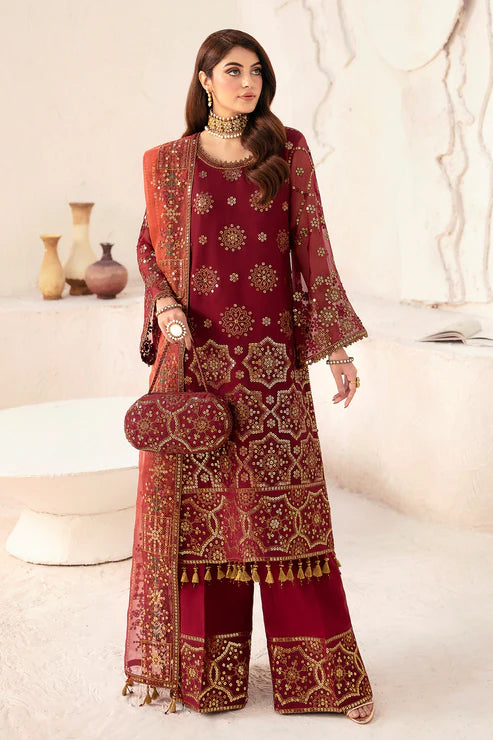 Alizeh | Heer Festive Collection 24 | AWEEN - V17D06 - Hoorain Designer Wear - Pakistani Ladies Branded Stitched Clothes in United Kingdom, United states, CA and Australia