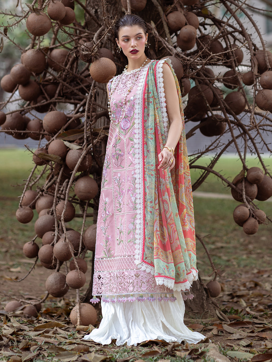 Roheenaz | Dahlia Embroidered Lawn 24 | Peony - Pakistani Clothes for women, in United Kingdom and United States