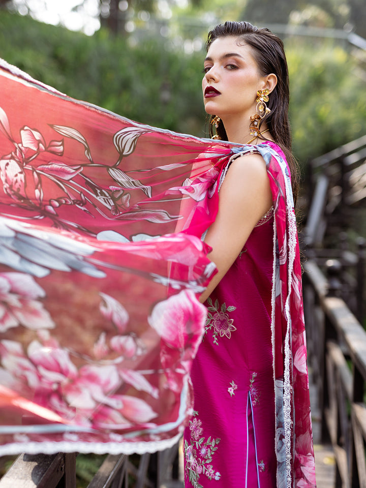 Roheenaz | Dahlia Embroidered Lawn 24 | Camellia - Hoorain Designer Wear - Pakistani Ladies Branded Stitched Clothes in United Kingdom, United states, CA and Australia