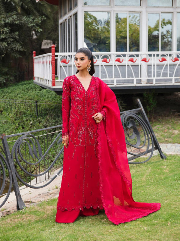 Amroz Atelier | Aerien Formals | Rouge - Pakistani Clothes for women, in United Kingdom and United States