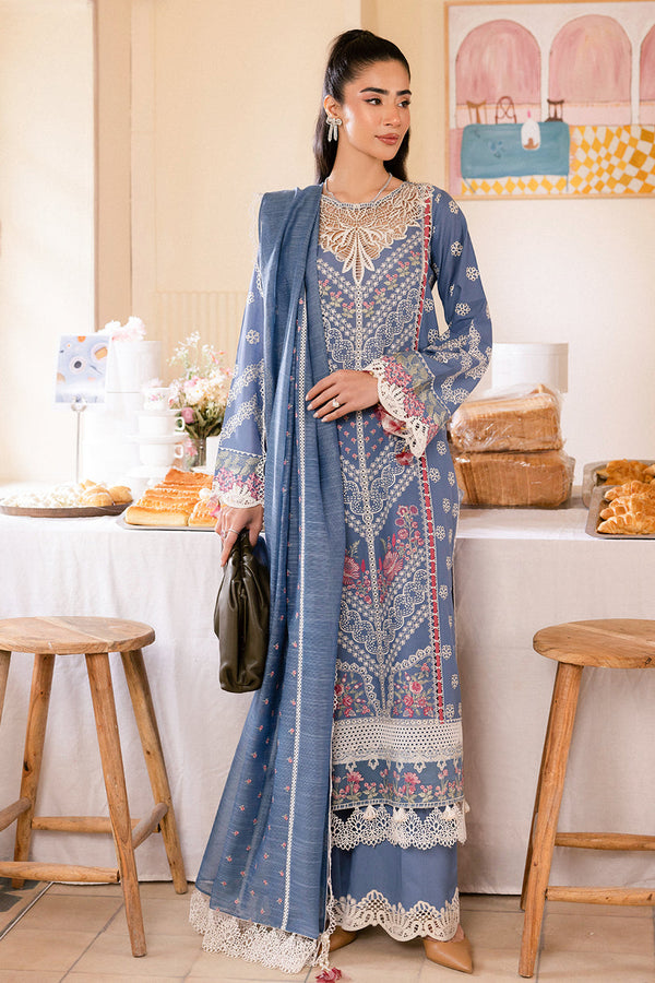 Saad Shaikh | La’Amour Luxury Lawn | Una - Hoorain Designer Wear - Pakistani Ladies Branded Stitched Clothes in United Kingdom, United states, CA and Australia