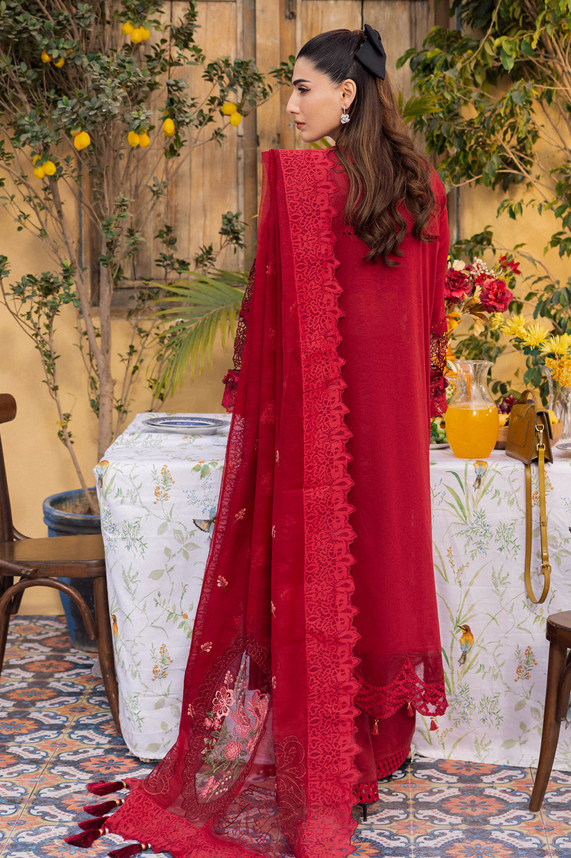 Saad Shaikh | La’Amour Luxury Lawn | Rose - Pakistani Clothes for women, in United Kingdom and United States