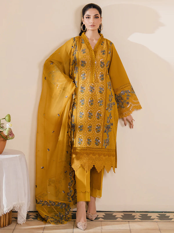 Bin Ilyas | Naqsh Luxury Lawn | Azlin - Hoorain Designer Wear - Pakistani Ladies Branded Stitched Clothes in United Kingdom, United states, CA and Australia