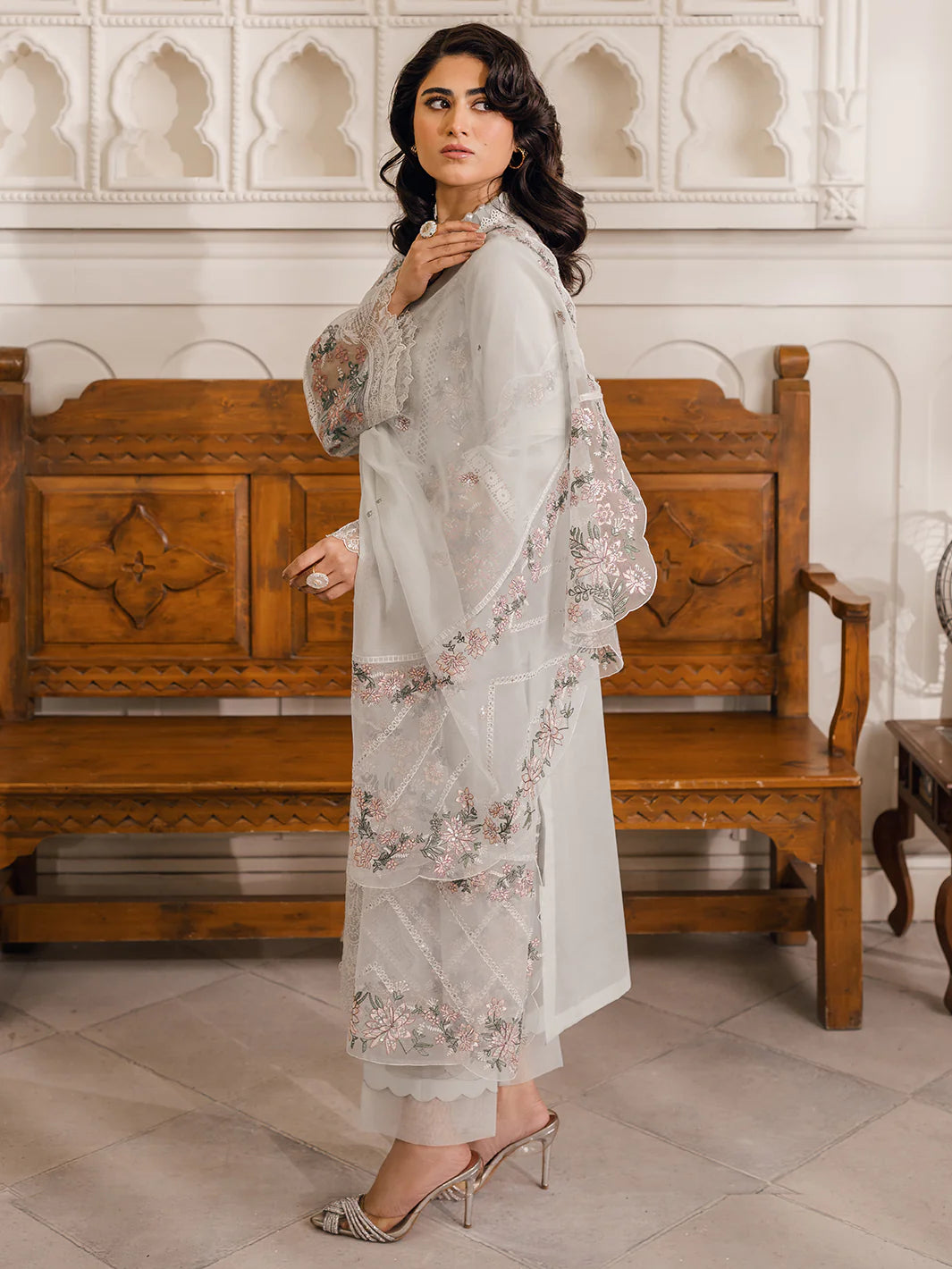 Bin Ilyas | Naqsh Luxury Lawn | Nermine - Pakistani Clothes for women, in United Kingdom and United States