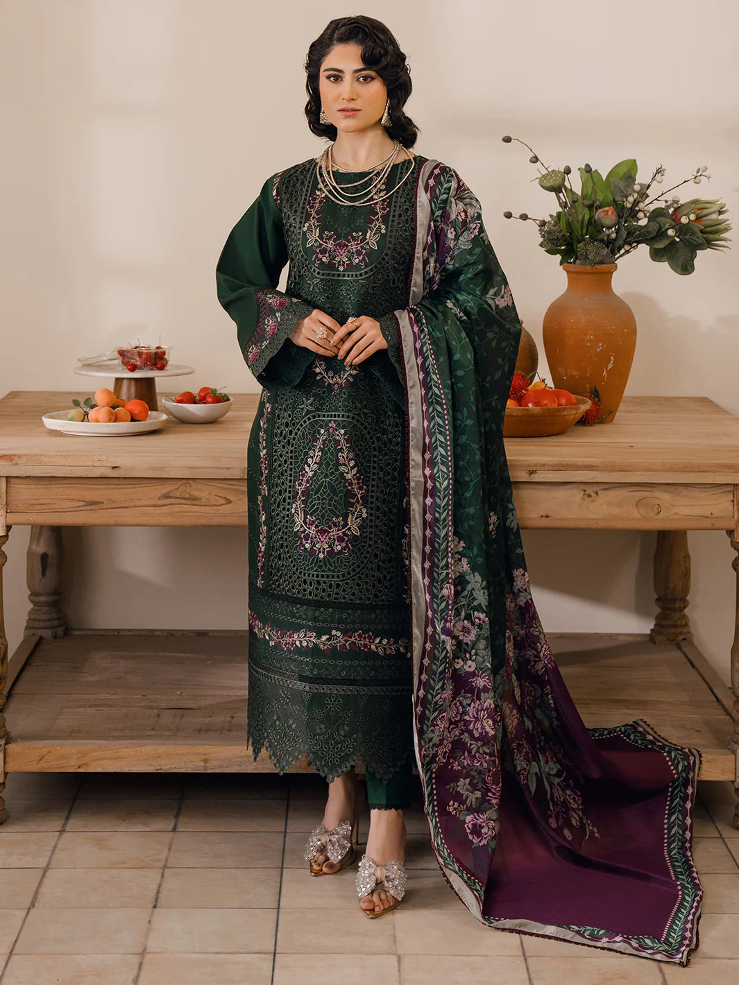 Bin Ilyas | Naqsh Luxury Lawn | Orna - Pakistani Clothes for women, in United Kingdom and United States