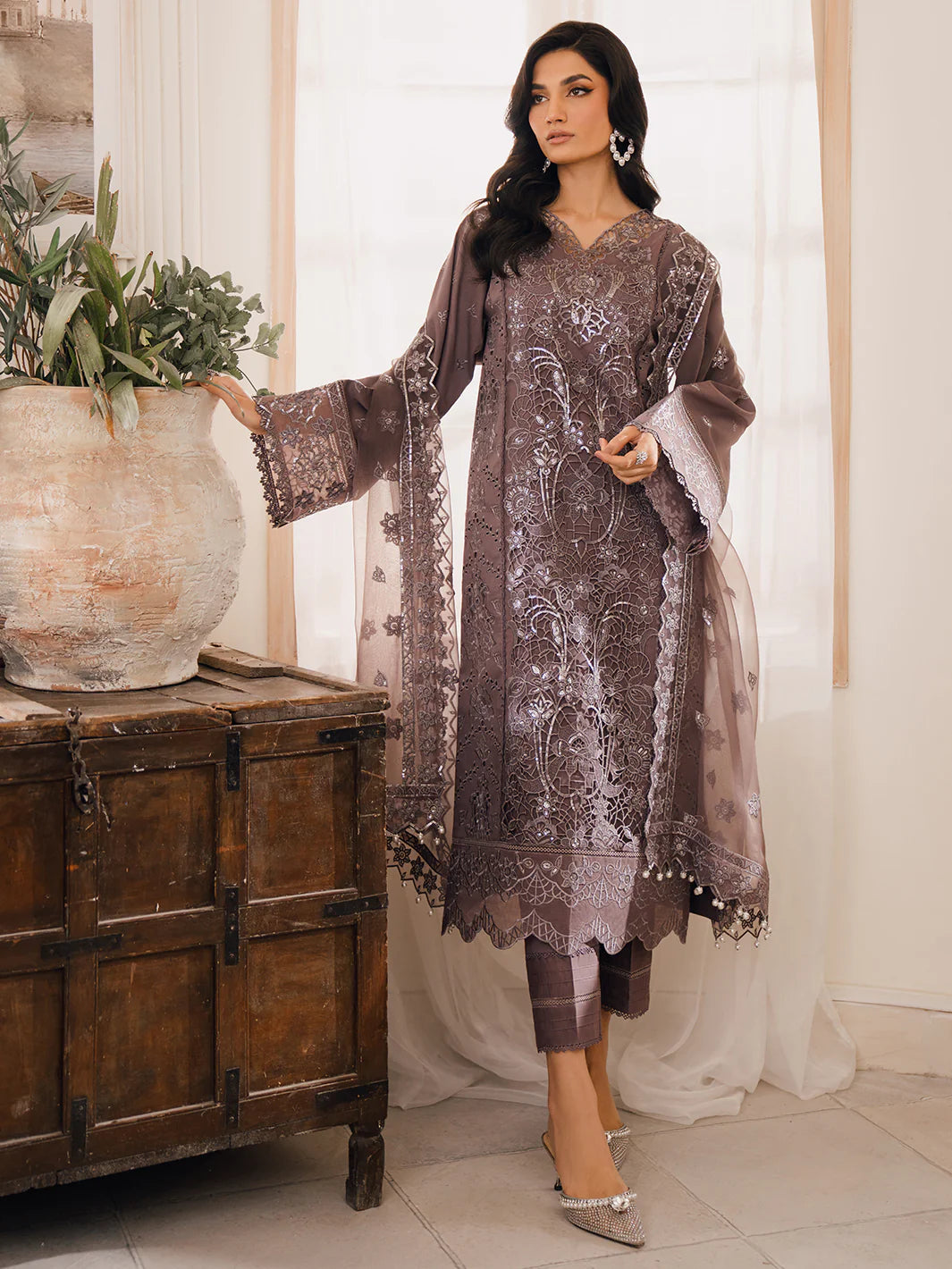 Bin Ilyas | Naqsh Luxury Lawn | Sevgi - Pakistani Clothes for women, in United Kingdom and United States