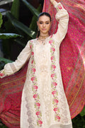 Noor by Saadia Asad | Luxury Chikankari Lawn’24 | D12-B Cream Laser - Pakistani Clothes for women, in United Kingdom and United States