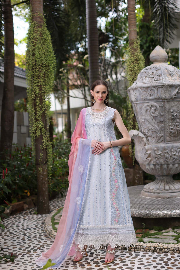 Noor by Saadia Asad | Luxury Chikankari Lawn’24 | D7-A Multi Tkm - Hoorain Designer Wear - Pakistani Ladies Branded Stitched Clothes in United Kingdom, United states, CA and Australia