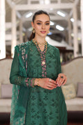 Noor by Saadia Asad | Luxury Chikankari Lawn’24 | D4-A Green Laser - Pakistani Clothes for women, in United Kingdom and United States