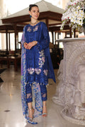 Noor by Saadia Asad | Luxury Chikankari Lawn’24 | D10-B Blue Electric - Pakistani Clothes for women, in United Kingdom and United States