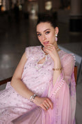 Noor by Saadia Asad | Luxury Chikankari Lawn’24 | D11-A Pink Schifli - Pakistani Clothes for women, in United Kingdom and United States