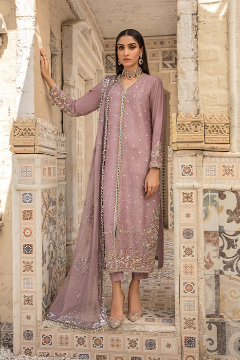 Saffron | Persia Wedding Collection | Plum Velvet - Pakistani Clothes for women, in United Kingdom and United States