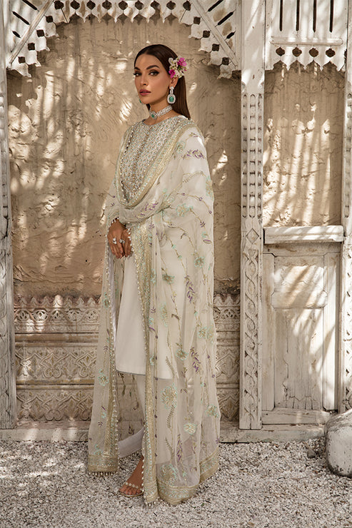 Saffron | Persia Wedding Collection | Pearl White - Pakistani Clothes for women, in United Kingdom and United States