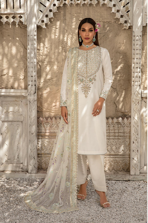 Saffron | Persia Wedding Collection | Pearl White - Pakistani Clothes for women, in United Kingdom and United States