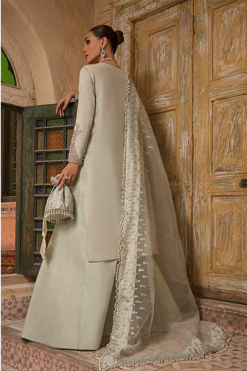 Saffron | Persia Wedding Collection | Teal Evening - Hoorain Designer Wear - Pakistani Ladies Branded Stitched Clothes in United Kingdom, United states, CA and Australia